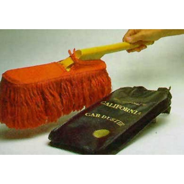 California Car Duster 26/"Wood Handle 15/"Head Paraffin Baked Cotton Red